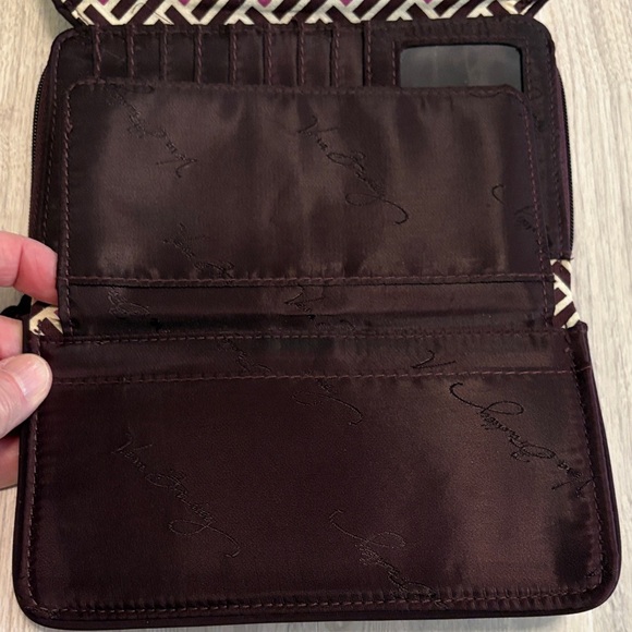 Vera Bradley Quilted Clutch in Rich Burgundy - Picture 7 of 7